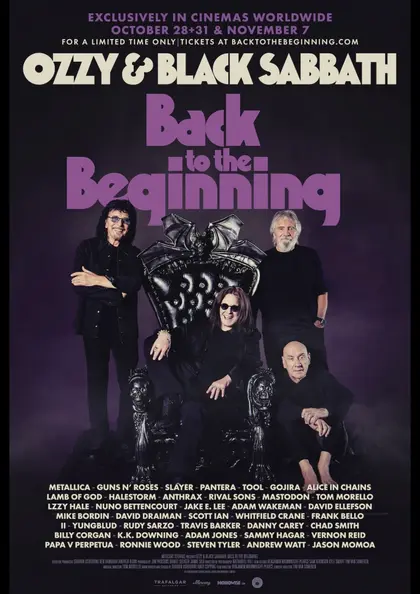 Ozzy & Black Sabbath ライヴ・フィルム『Back to the Beginning 』 ポスター