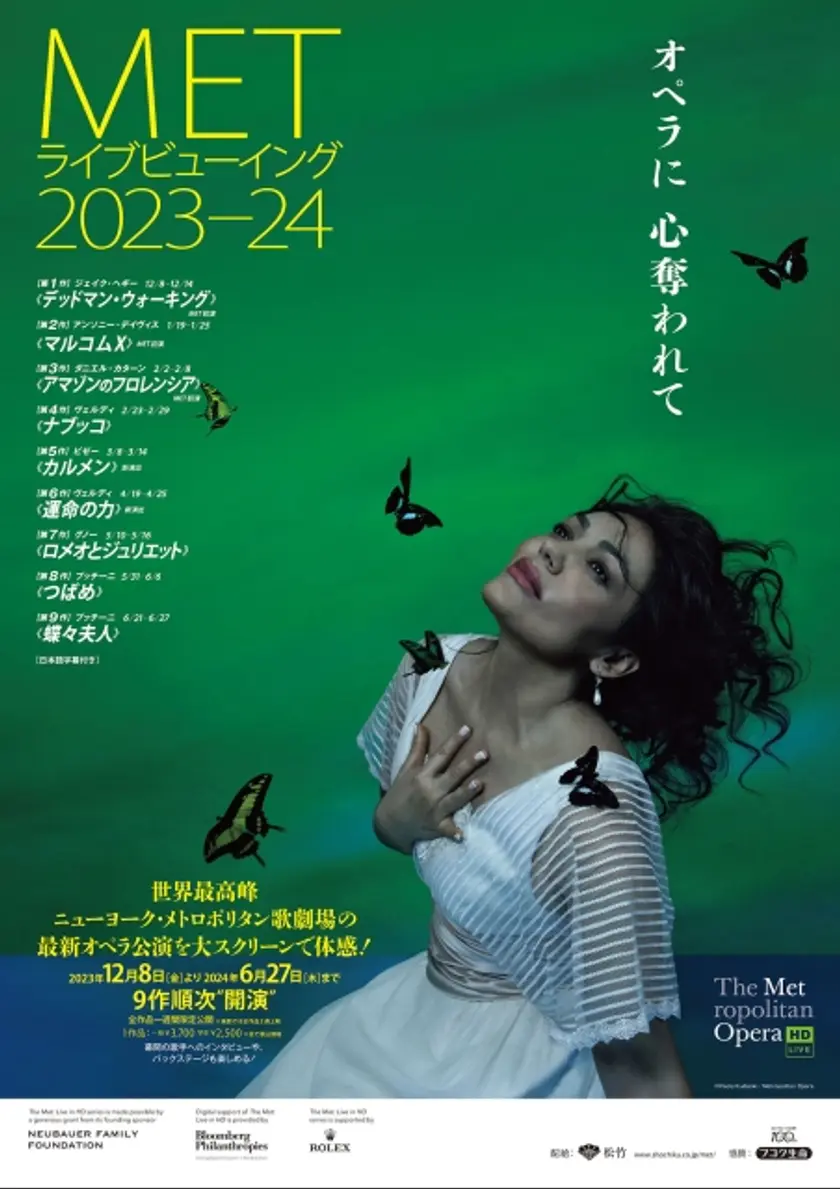 METライブビューイング2023-24 ヴェルディ《ナブッコ》 ポスター