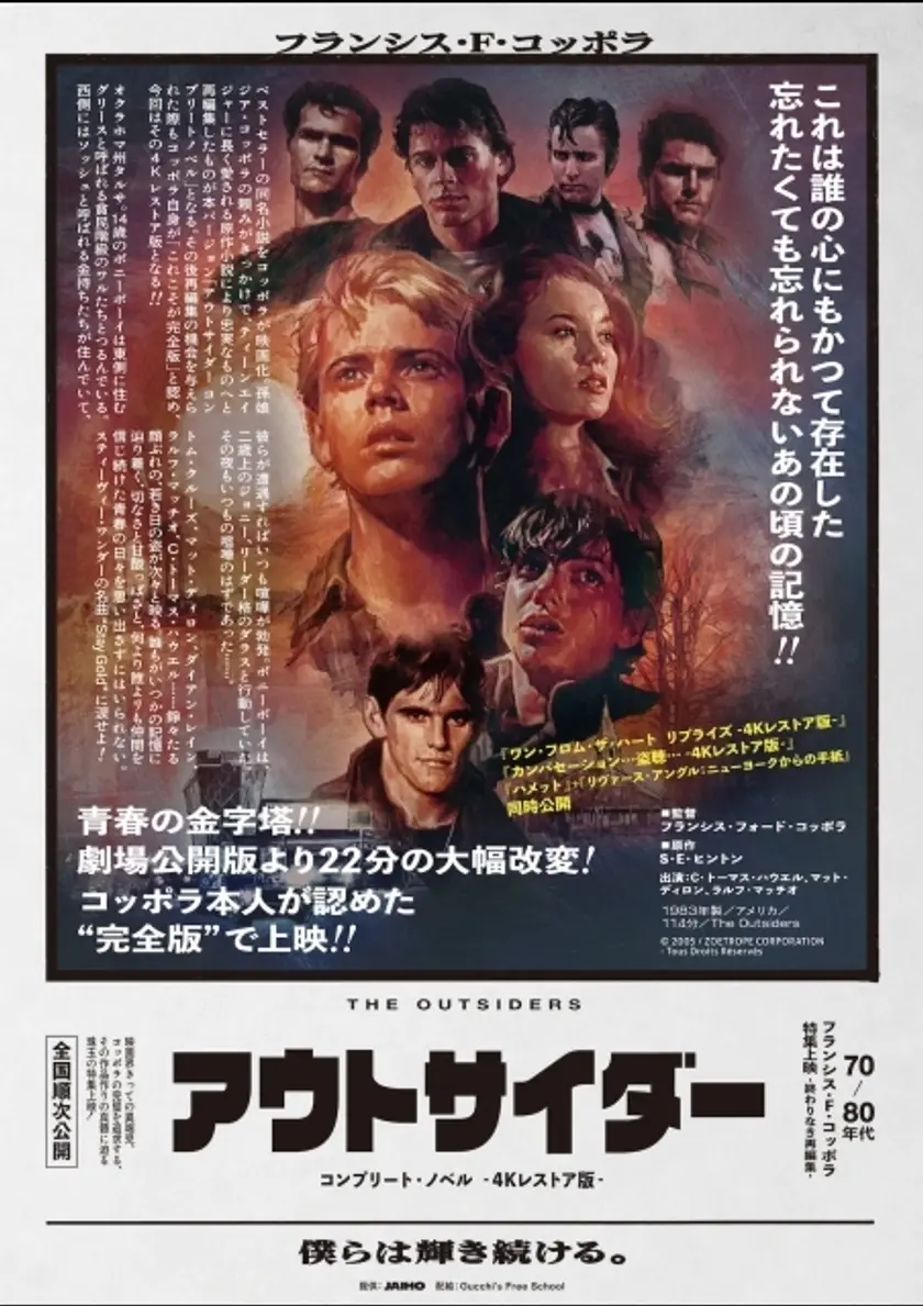 アウトサイダー コンプリート・ノベル ‐4Kレストア版‐ ポスター
