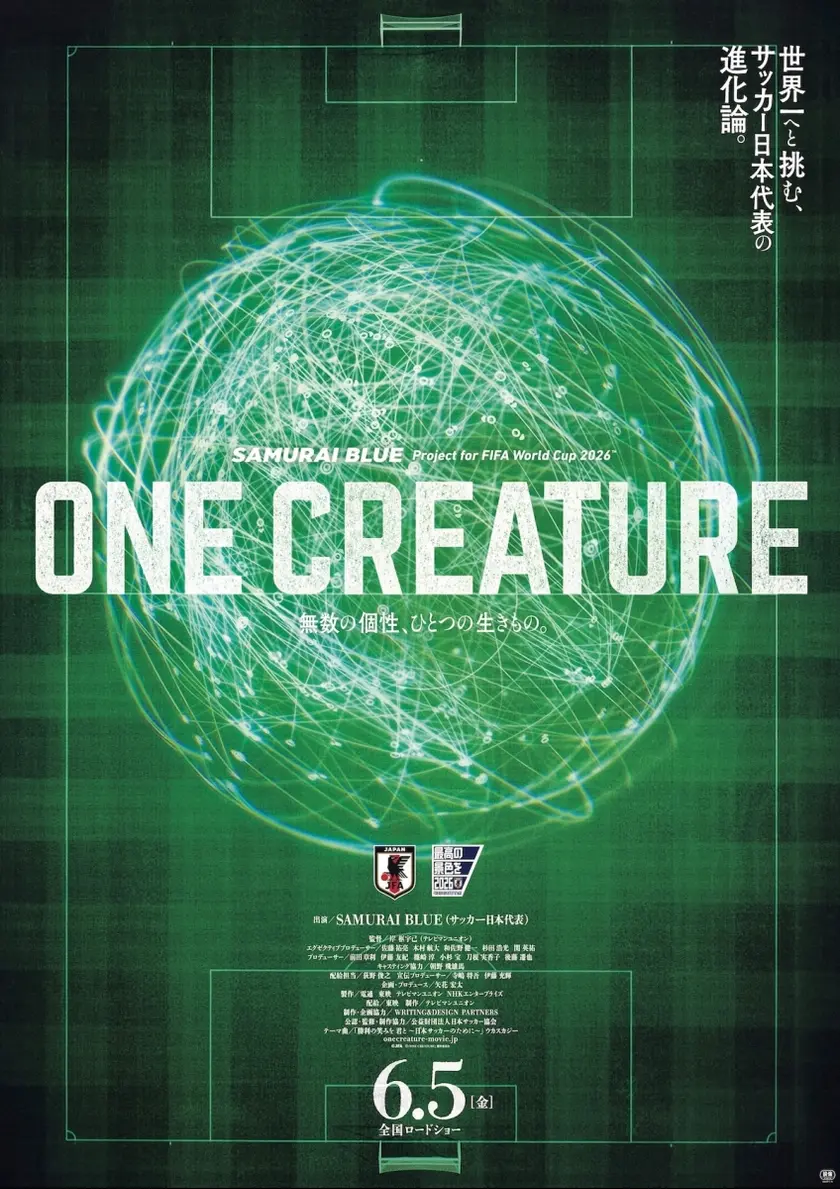 SAMURAI BLUE Project for FIFA World Cup 2026 TM「ONE CREATURE」無数の個性、ひとつの生きもの。 ポスター