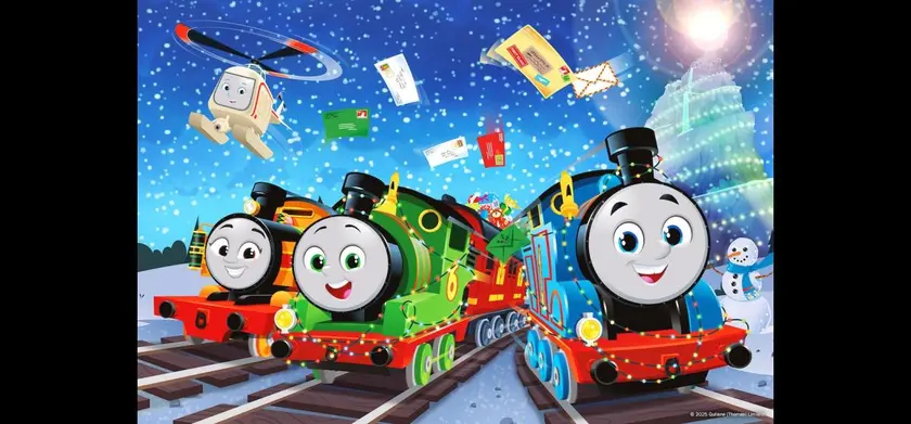 映画 きかんしゃトーマス サンタをさがせ！ パーシーのクリスマス急行 場面写真 1