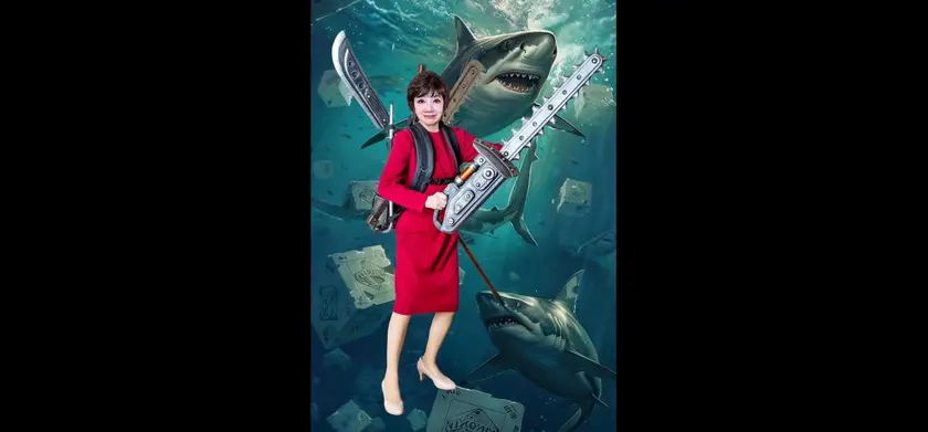 松島トモ子 サメ遊戯 場面写真 3